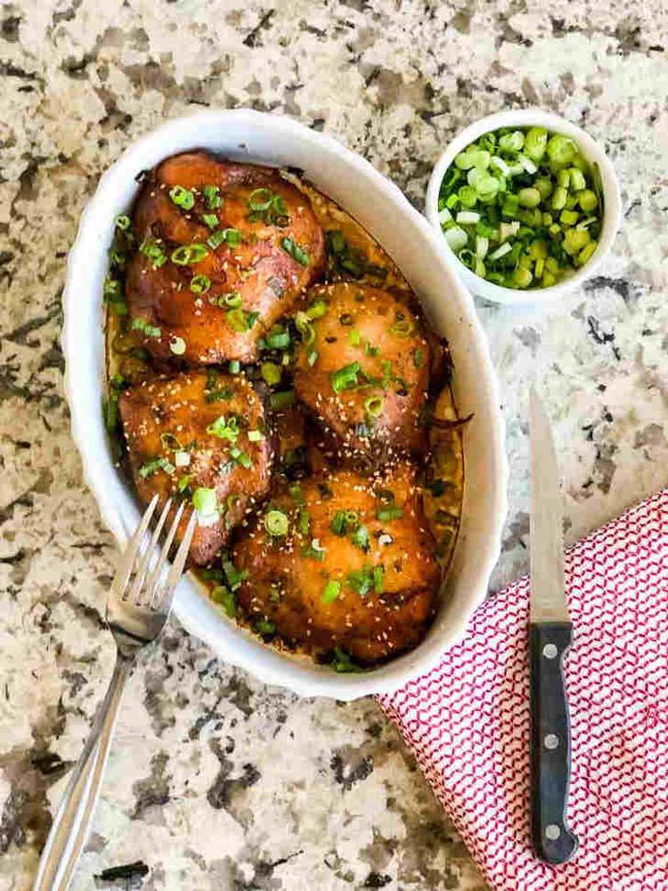 Asian Keto Crockpot Chicken Thighs