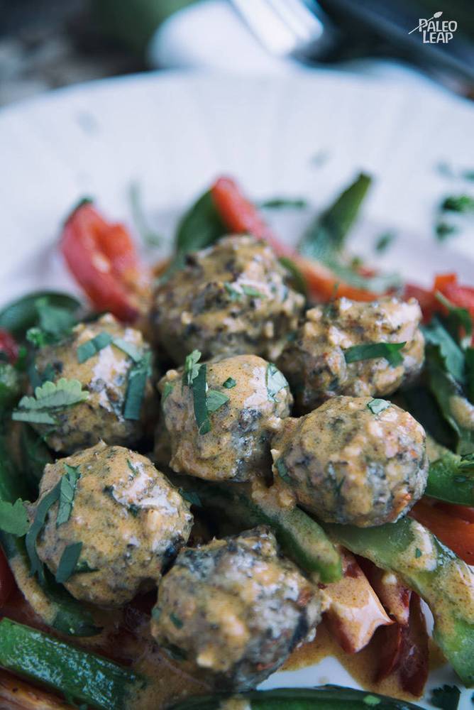 Coconut Curry Chicken Meatballs Recipe