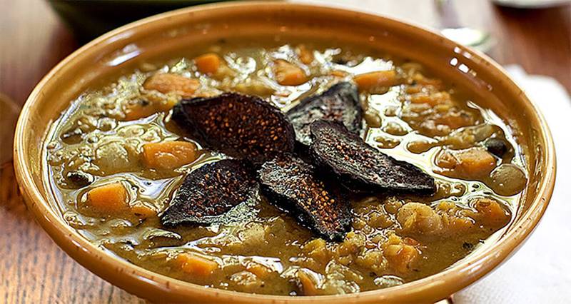 Moroccan Bean Stew with Sweet Potatoes