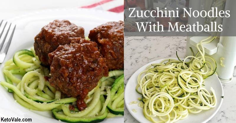 Zucchini Noodles With Meatballs