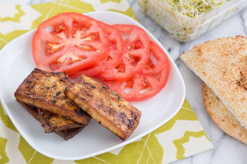 Baked Italian Herb Tofu