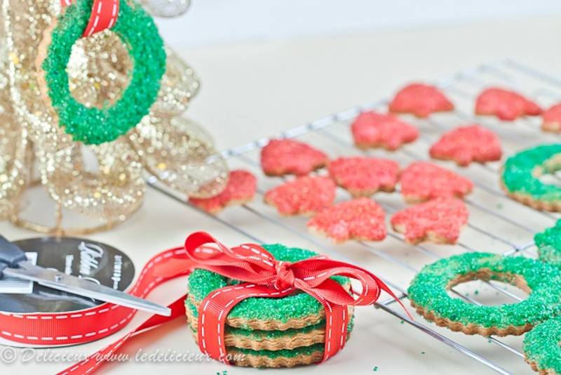 Christmas Wreath Cookies