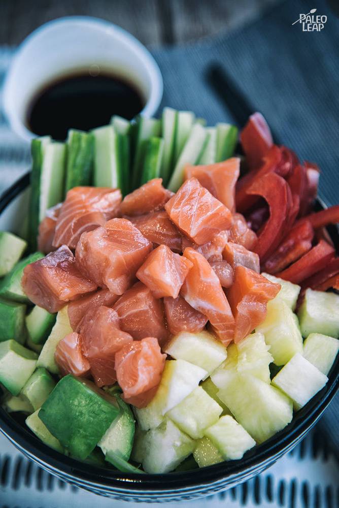 Salmon Poke Bowls With Pineapple And Avocado Recipe
