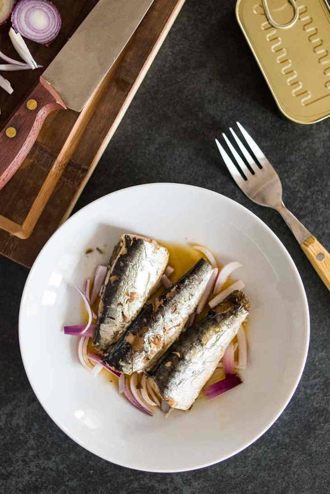 Five-Minute Keto Sardines and Onions Recipe