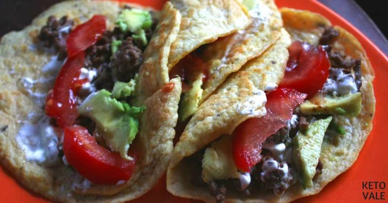 Low Carb Tortillas with Ground Beef