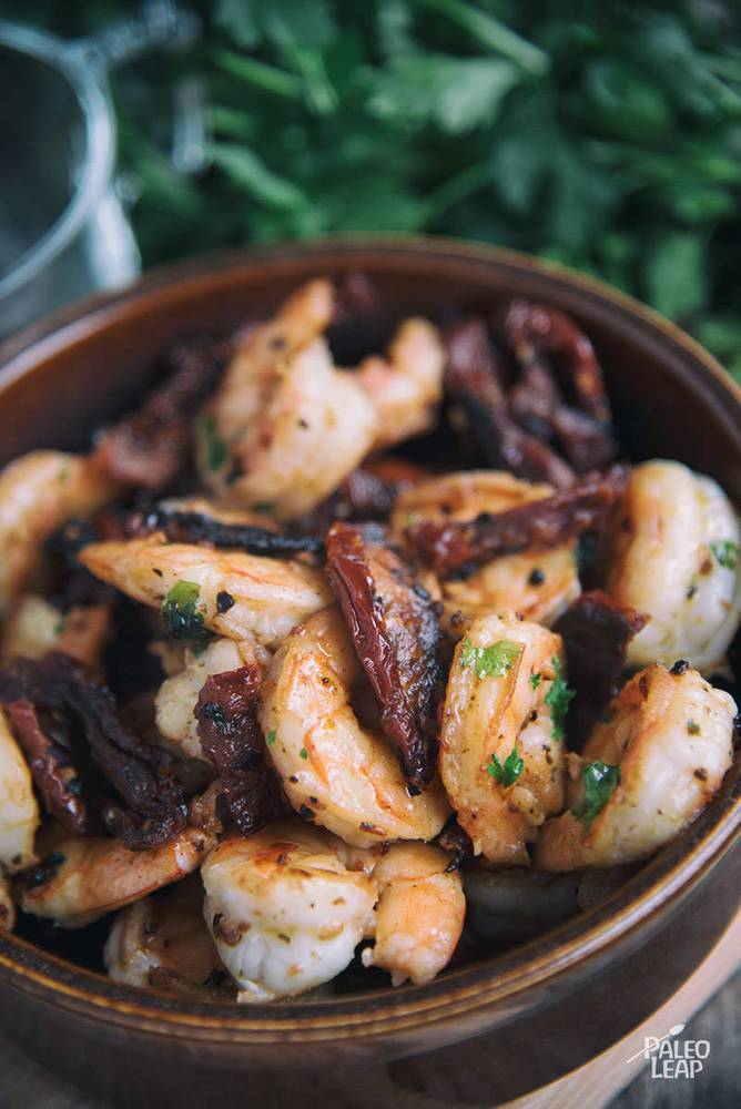Spicy Shrimp And Sun-Dried Tomatoes Recipe