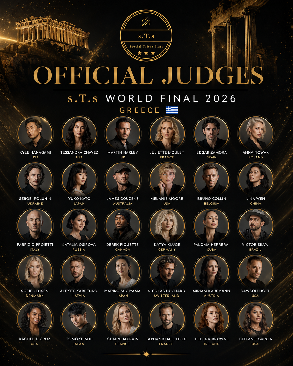 OFFICIAL JUDGES 2026 ( FINAL GREECE )