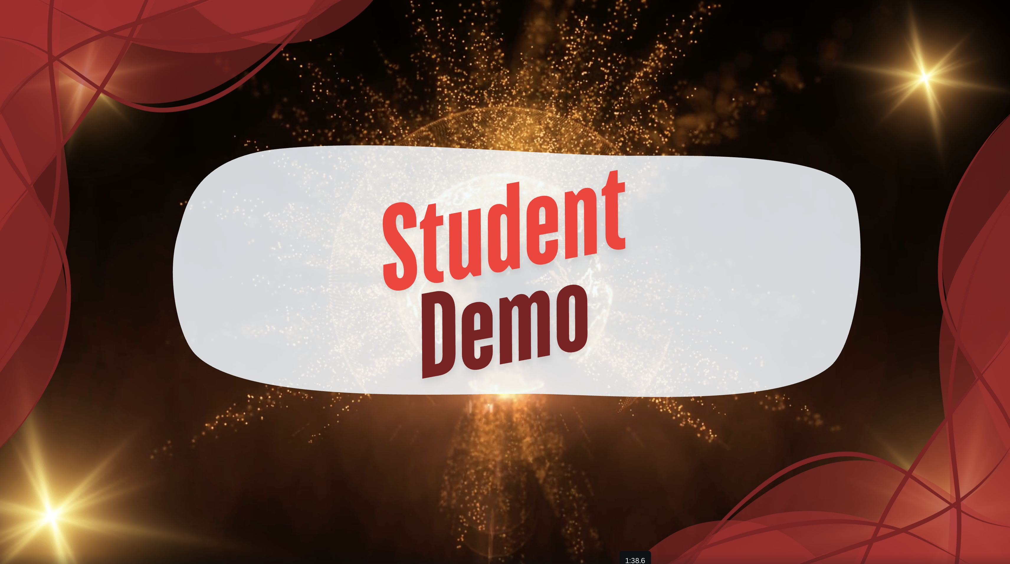 A demo video showing how Stud-E helps students learn