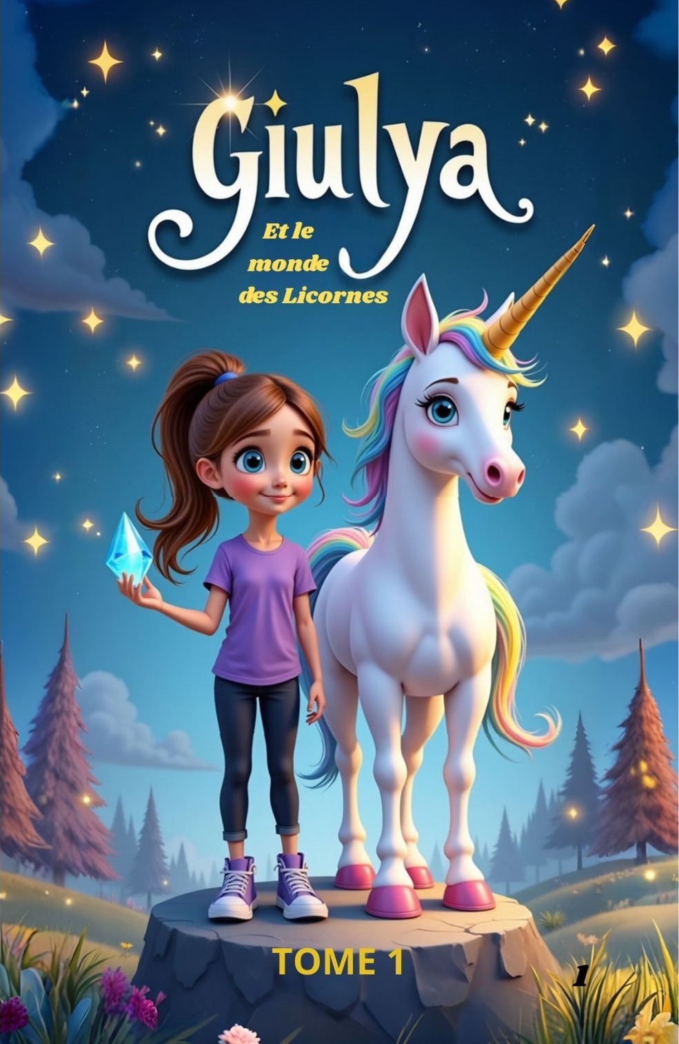 Giulya et le Monde des Licornes – Tome 1: Aventure magique à partir de 5 ans : licornes, courage et amitié pour sauver la Source Sacrée (Giulya et le tapis magique)