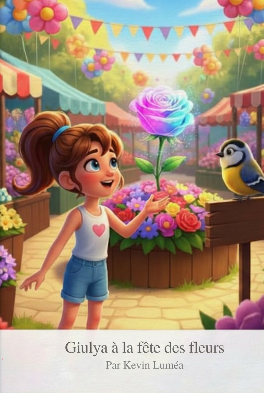 Giulya à la fête des fleurs - Giulya et ses aventures: Un conte illustré sur l'amitié et la magie des fleurs pour les enfants