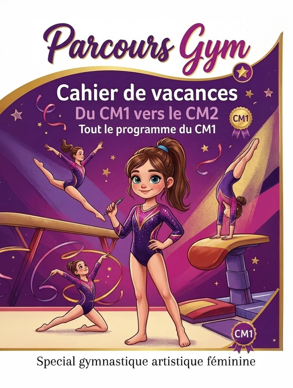 Les cahiers de vacances d'été autour de la gymnastique - Parcours Gym CM1: Cahiers de vacances pour gymnastes de CM1 - tout le programme + univers GAF