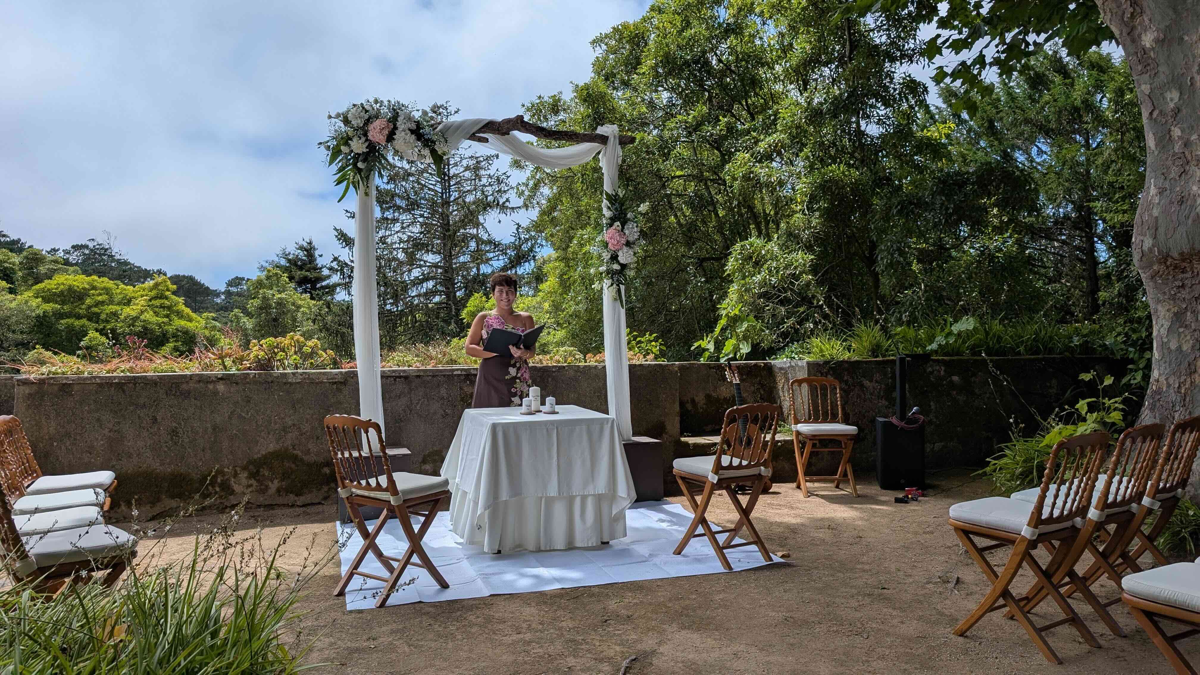 A beautiful wedding ceremony.