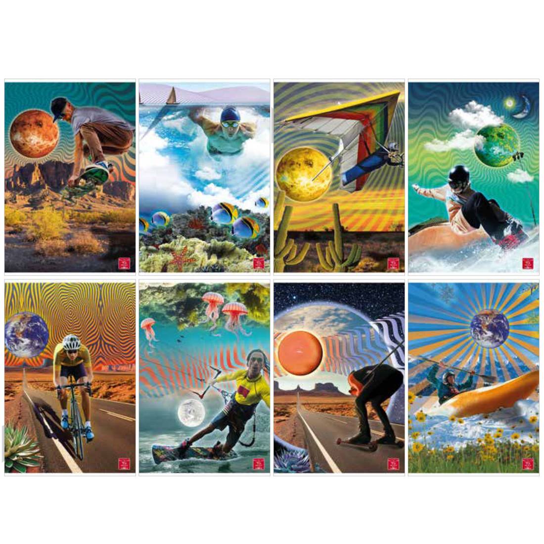 Quaderno- A4 - 1 rigo Per medie e superiori. Copertine casuali