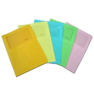 Cartellina sintex rosa con finestra