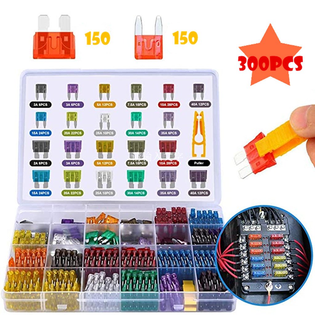Kit 300 Fusibles Auto 2A-40A pour Véhicules | ExpertDiag Congo