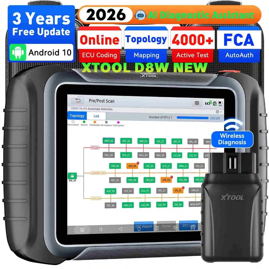 XTOOL D8W : Scanner Diagnostic Auto Concessionnaire
