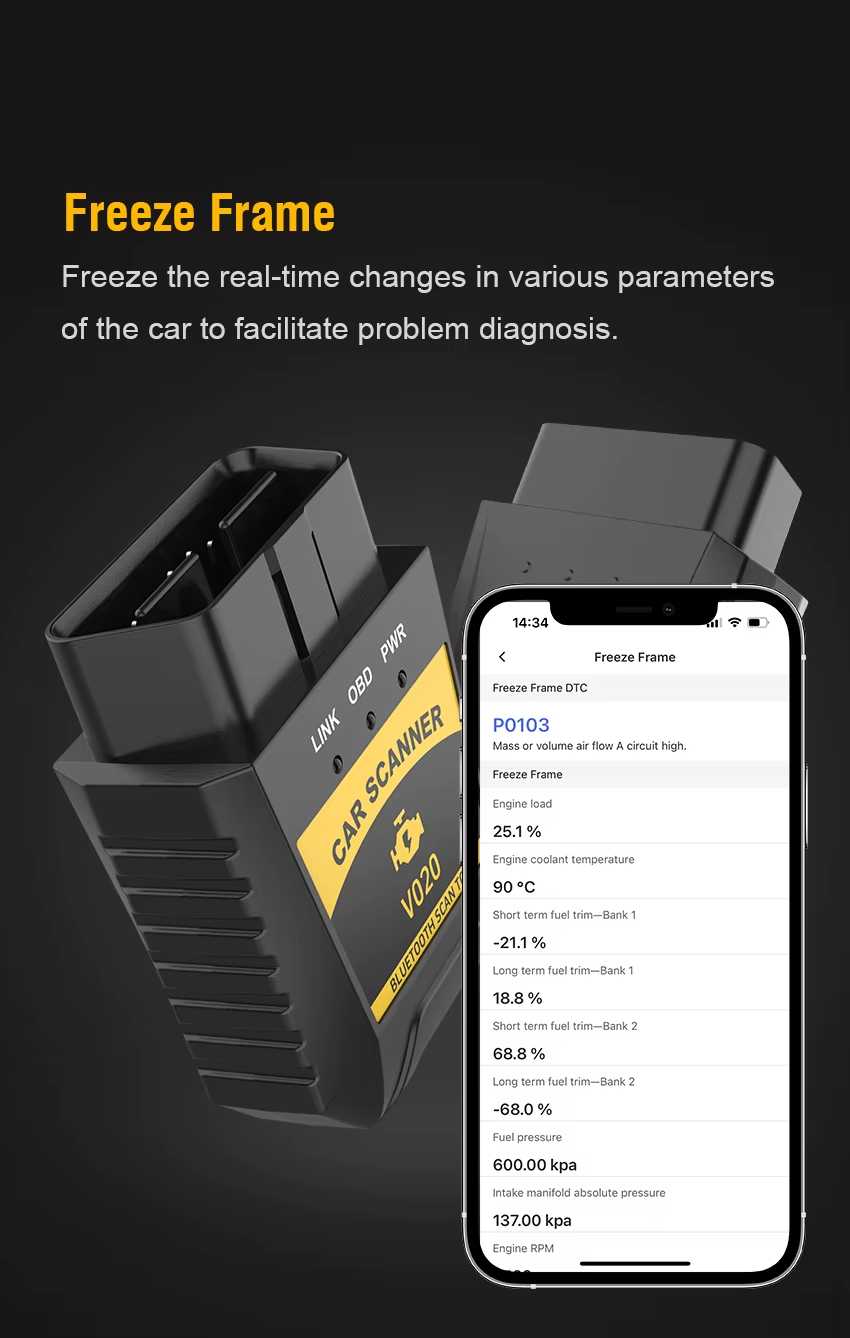 Scanner Diagnostic Sans Fil AutoScan V020 – Bluetooth OBD2 — visuel 6