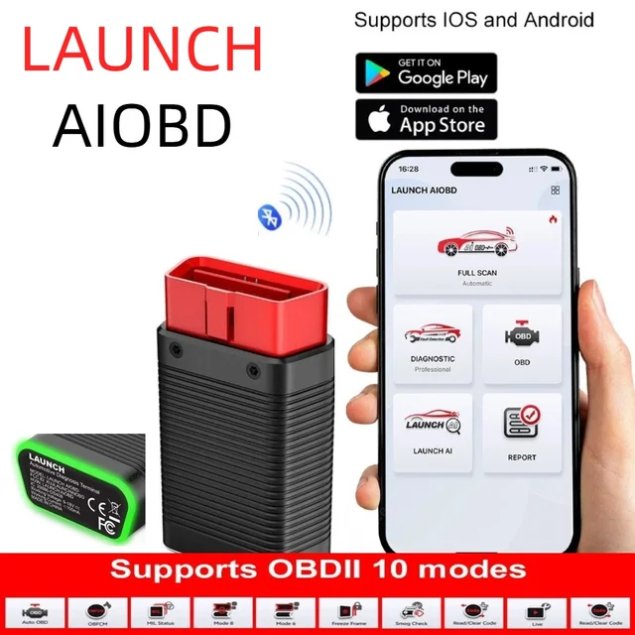 Scanner Diagnostic Automobile LAUNCH AIOBD™ – Bluetooth & Analyse IA — visuel 1