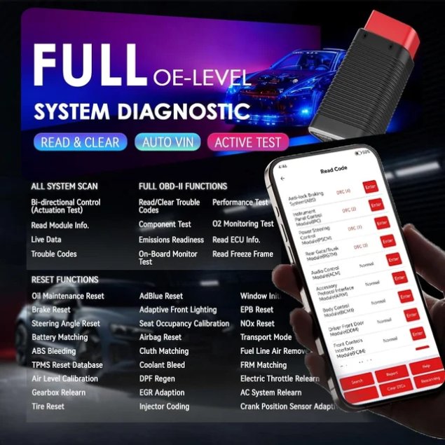 Scanner Diagnostic Automobile LAUNCH AIOBD™ – Bluetooth & Analyse IA — visuel 5