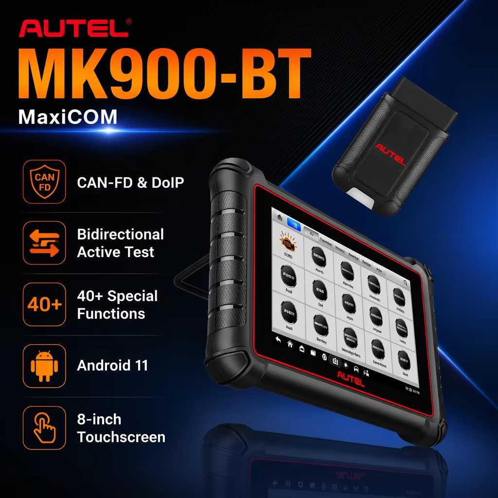 Autel MaxiCOM MK900BT MK900-BT Bidirectional Diagnostic Scanner — visuel 1