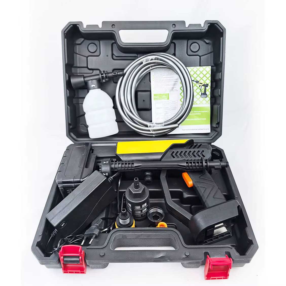 Pistolet Nettoyeur Haute Pression Sans Fil 21V / 550W – Kit de Lavage Auto & Extérieur Complet 90PSI — visuel 2