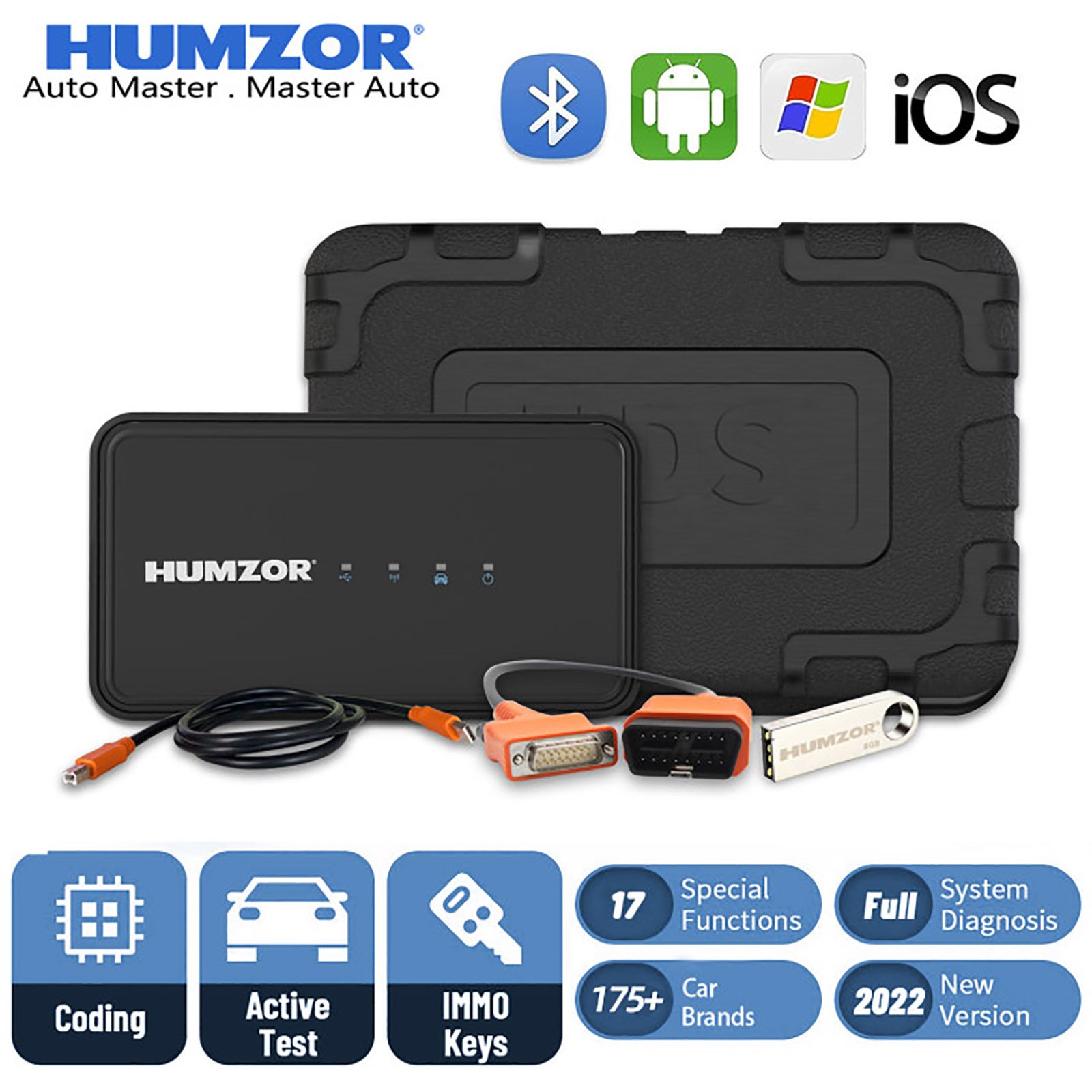 HUMZOR NS706 Diagnostic Auto Pro Multisystème - ExpertDiag Congo