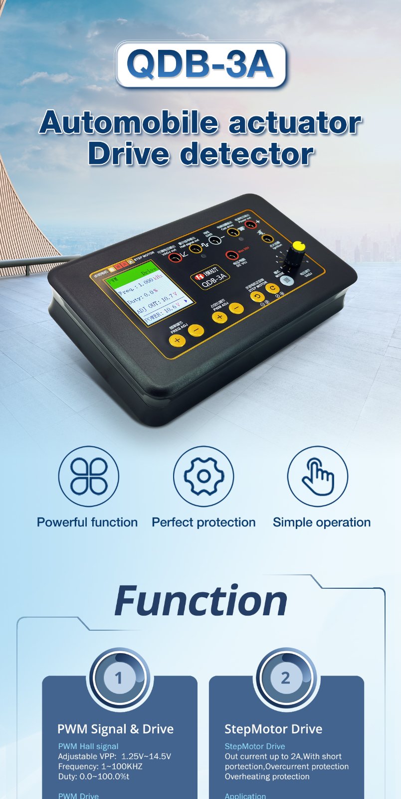 QDB-3A Testeur Actuateur Automobile - Diagnostic Rapide Congo