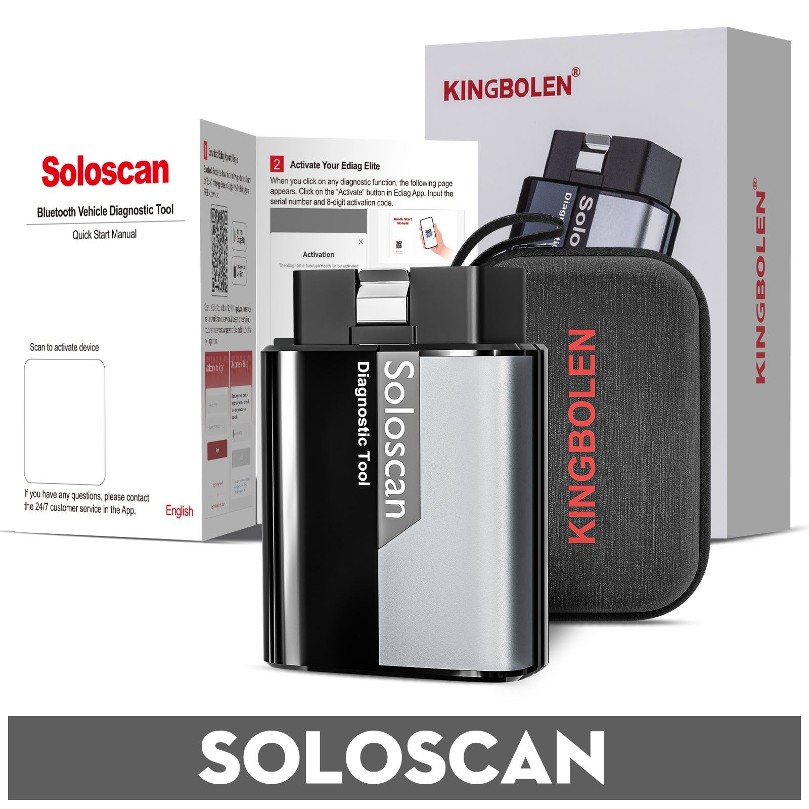 KINGBOLEN SOLOSCAN OBD2 Toyota | Diagnostic Auto Congo