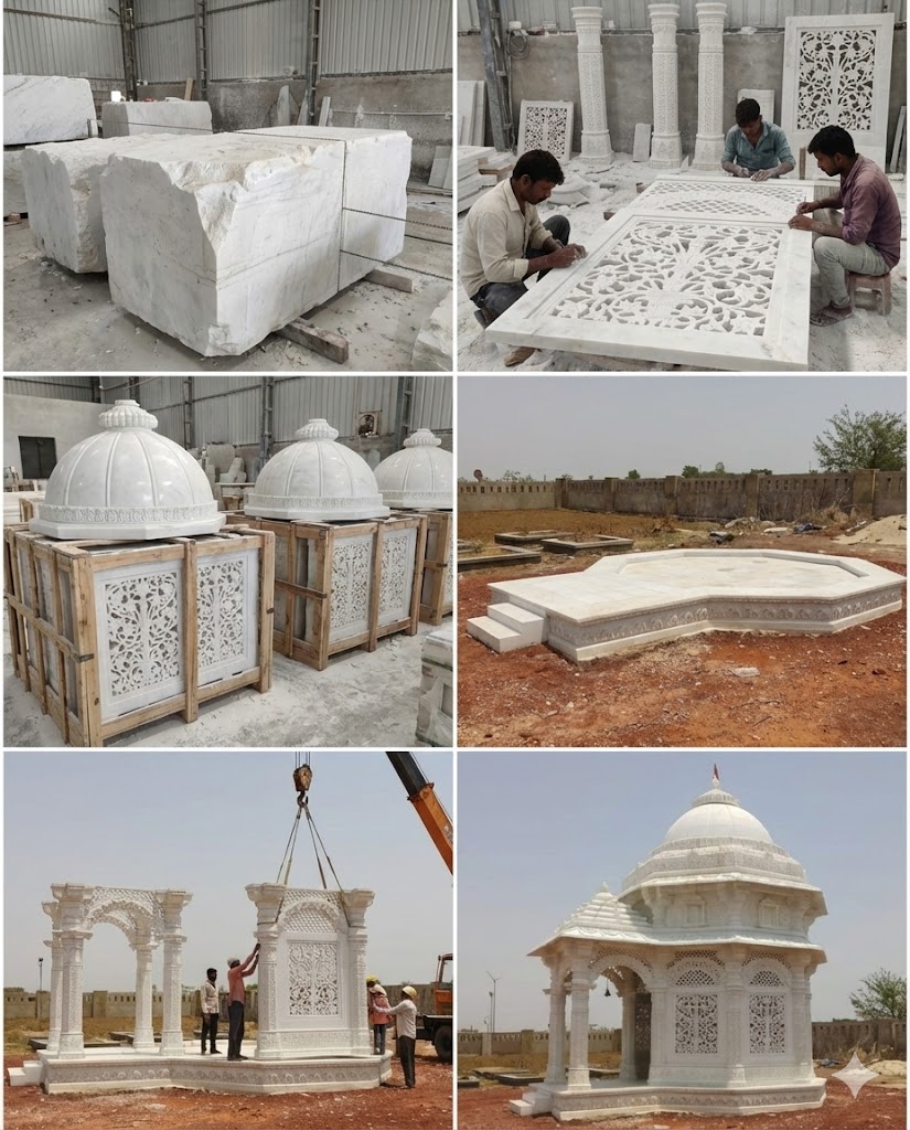 A compact and elegant temple for a modern home.