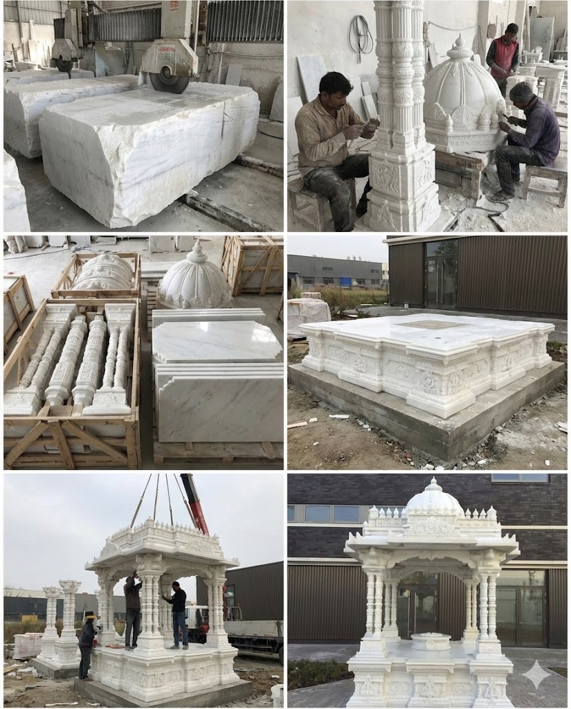 A grand pillar showcasing the strength and beauty of marble.