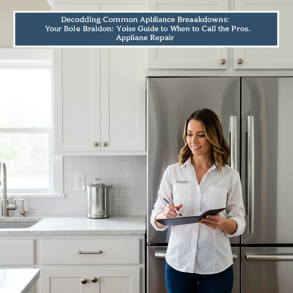 Decoding Common Appliance Breakdowns: Your Boise Guide to When to Call the Pros