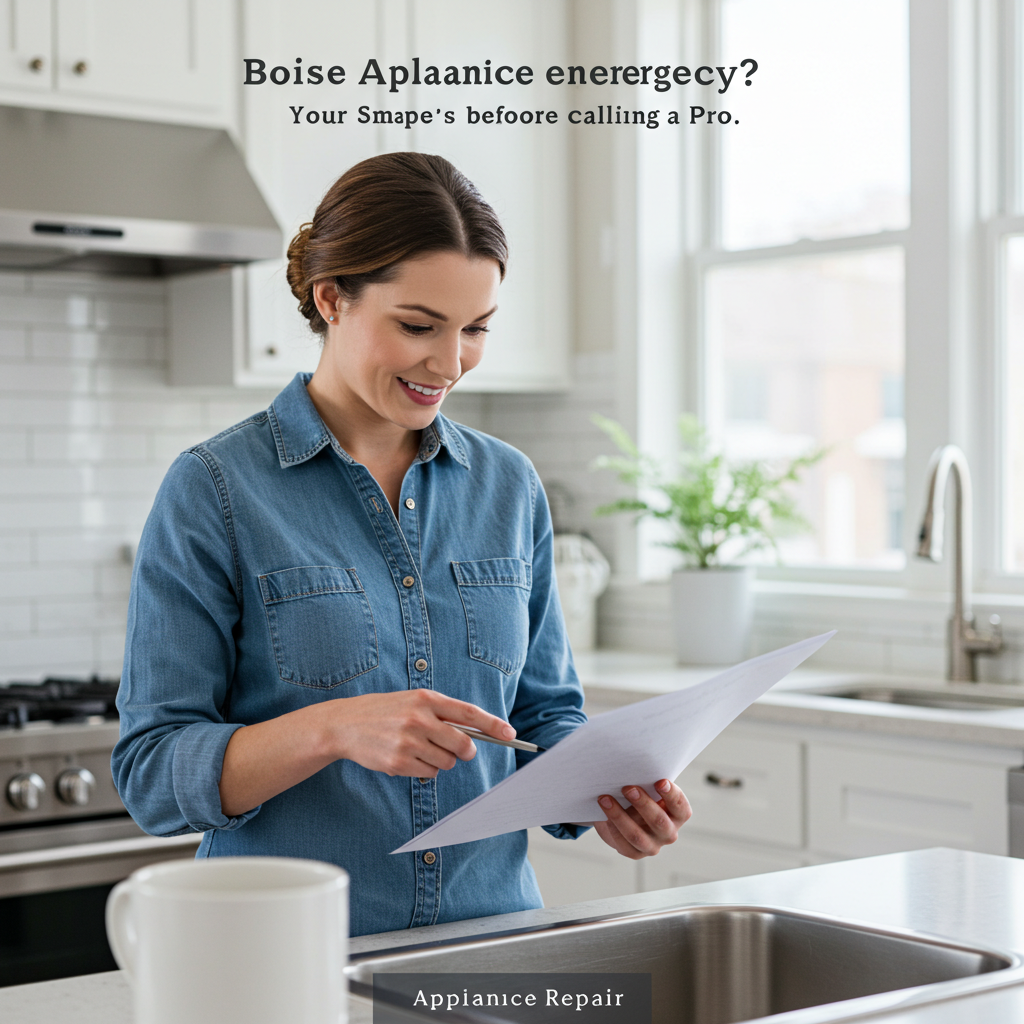 Boise Appliance Emergency? Your Smart Steps Before Calling a Pro