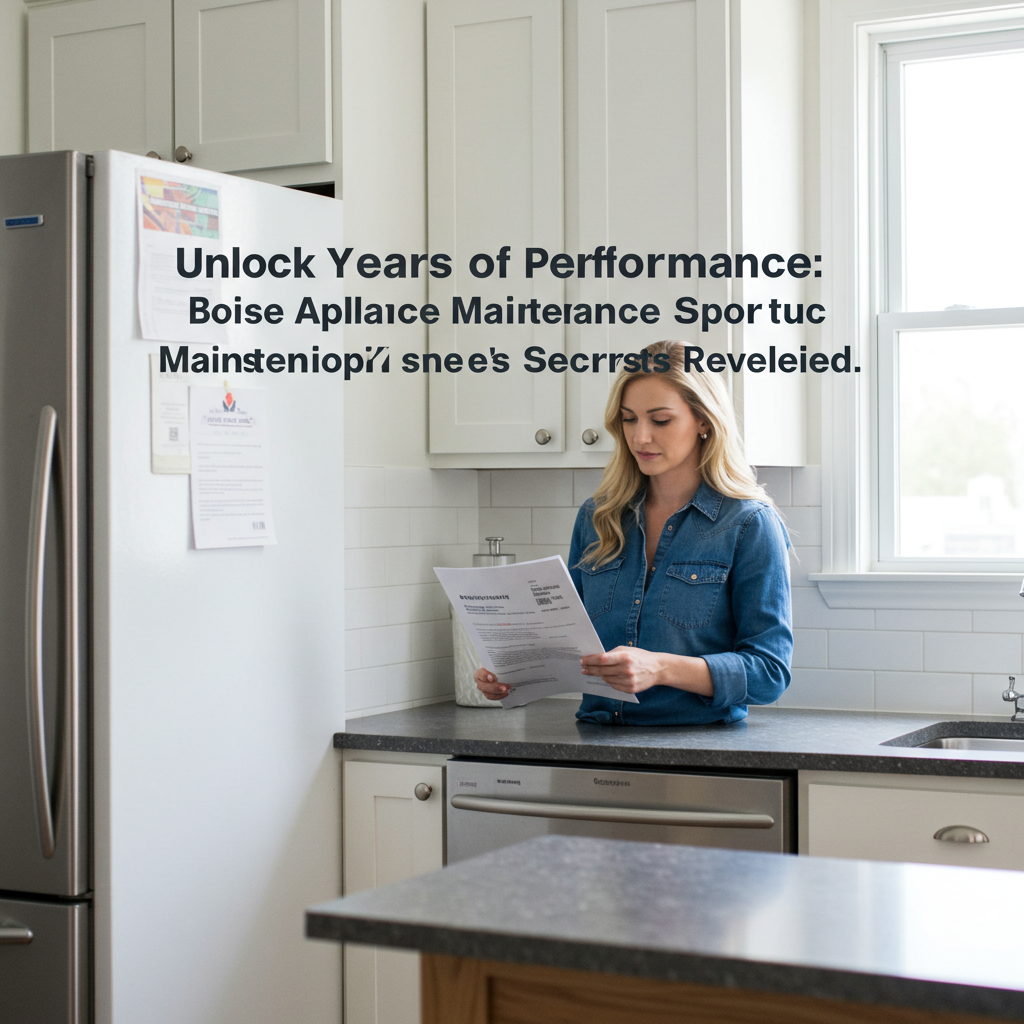 Unlock Years of Performance: Boise Appliance Maintenance Secrets Revealed