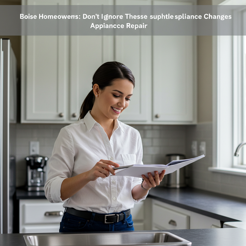Boise Homeowners: Don't Ignore These Subtle Appliance Performance Changes