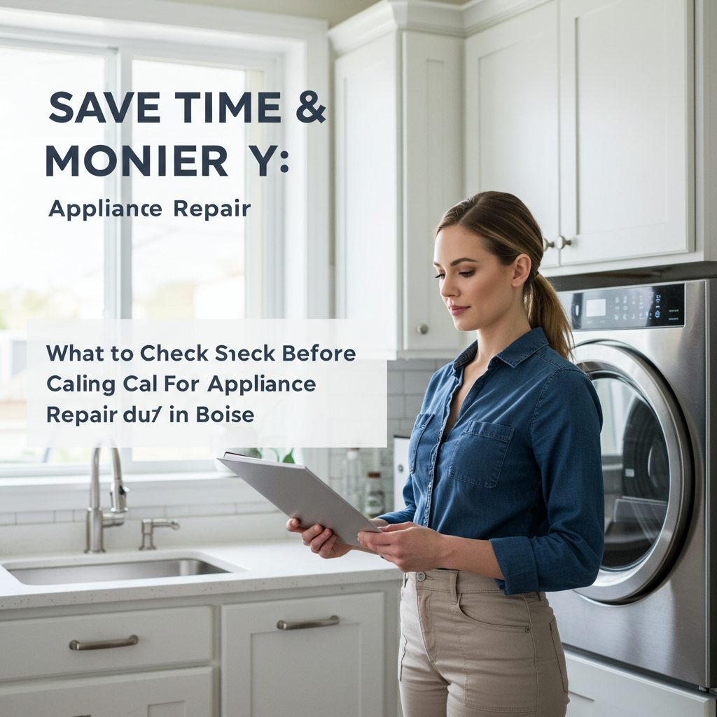 Save Time & Money: What to Check Before Calling for Appliance Repair in Boise