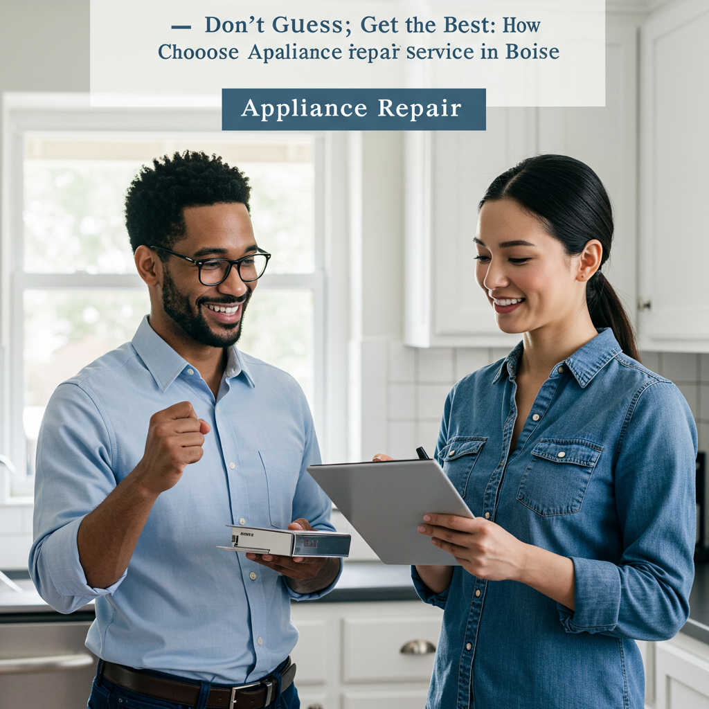 Don't Guess, Get the Best: How to Choose a Reliable Appliance Repair Service in Boise