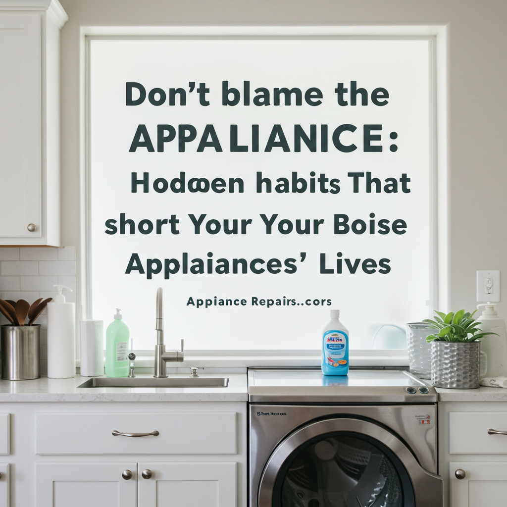 Don't Blame the Appliance: Hidden Habits That Shorten Your Boise Appliances' Lives