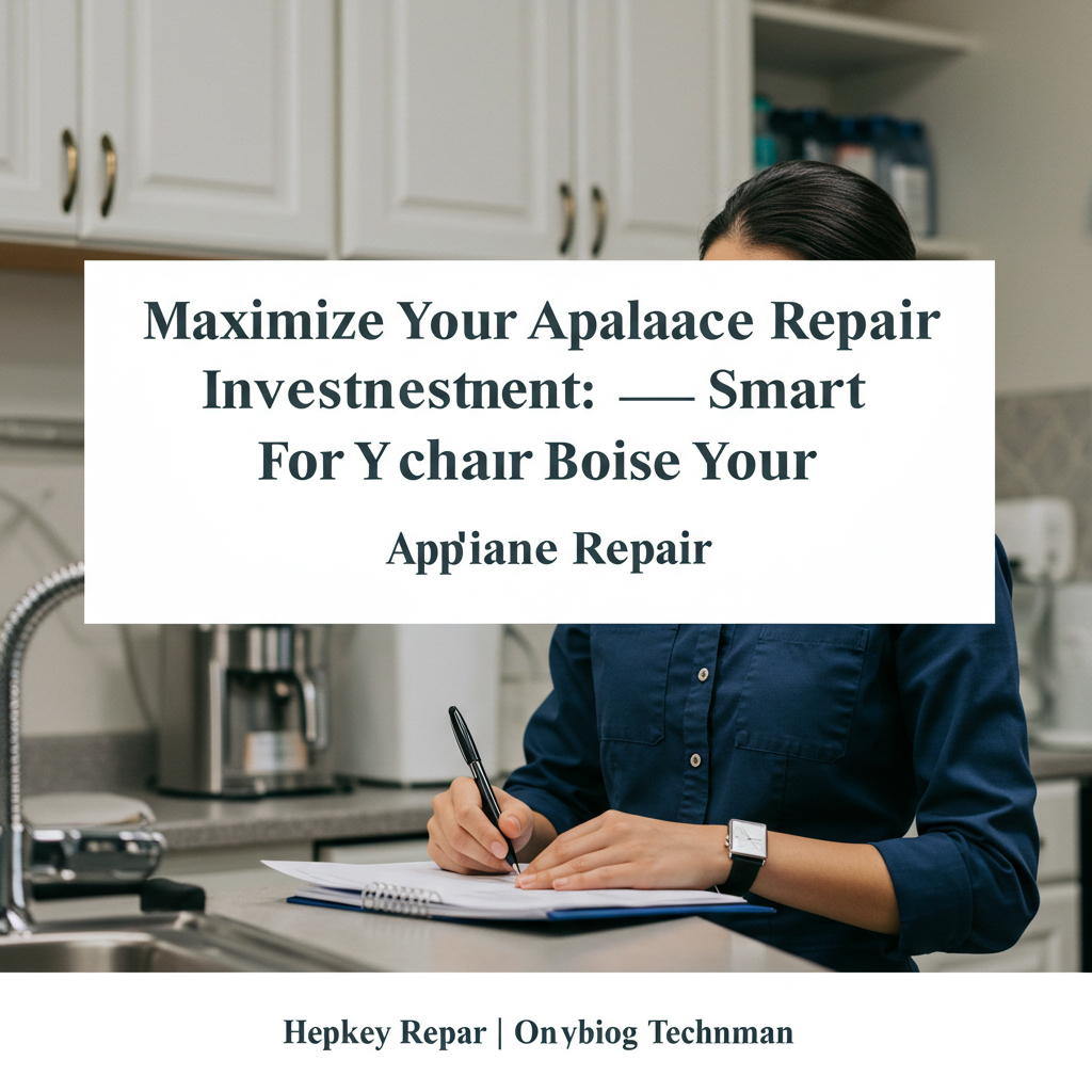 Maximize Your Appliance Repair Investment: Smart Questions for Your Boise Technician