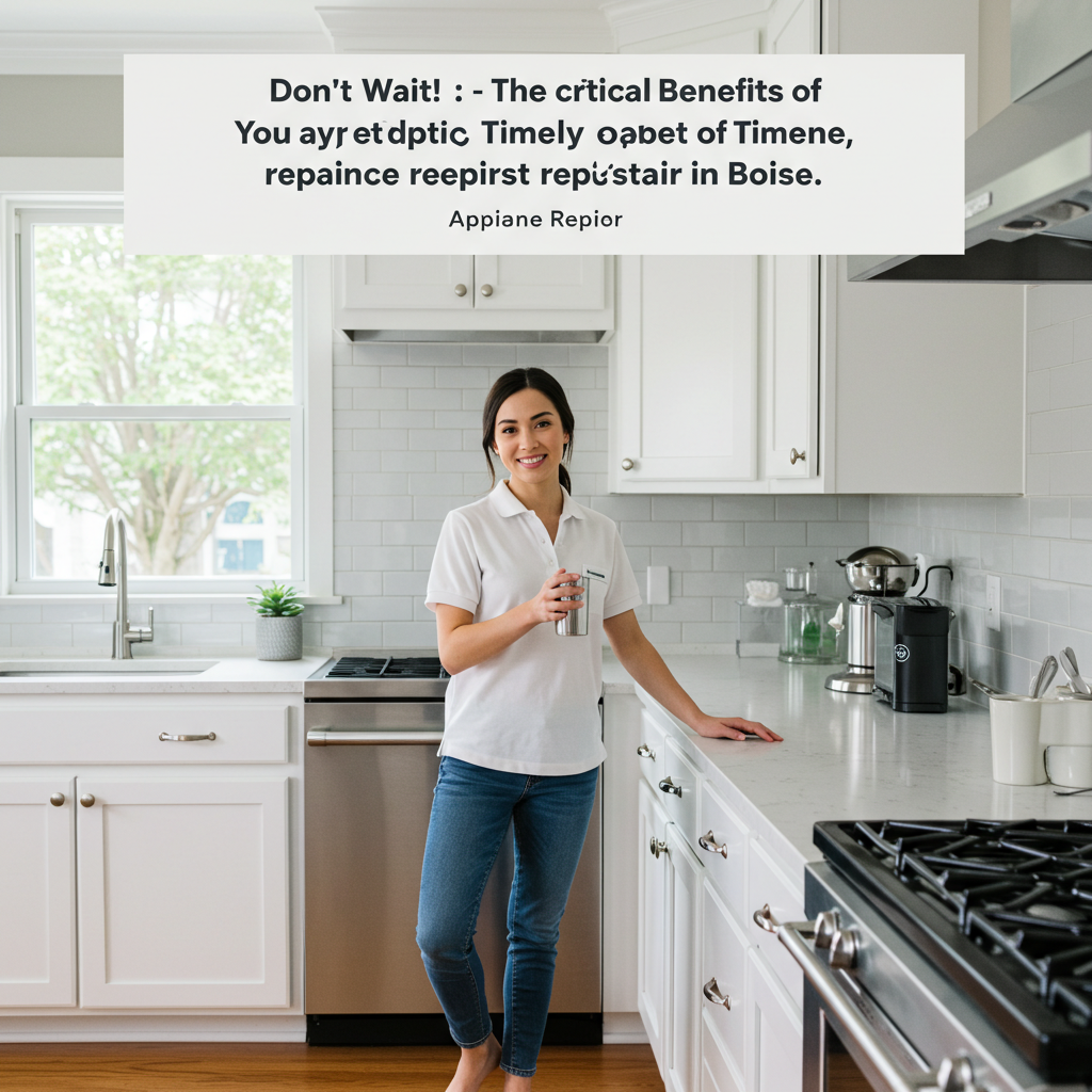 Don't Wait! The Critical Benefits of Timely Appliance Repair in Boise