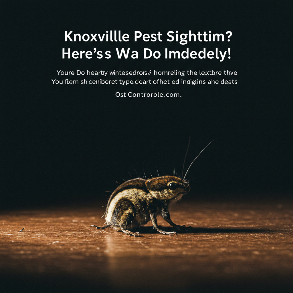 Knoxville Pest Sighting? Here's What to Do Immediately!
