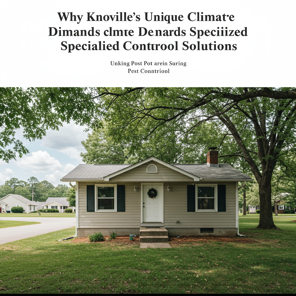 Why Knoxville's Unique Climate Demands Specialized Pest Control Solutions