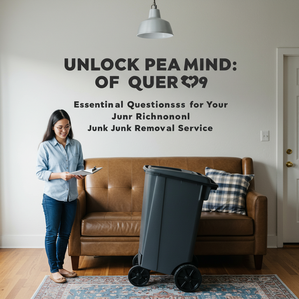Unlock Peace of Mind: Essential Questions for Your Richmond Junk Removal Service