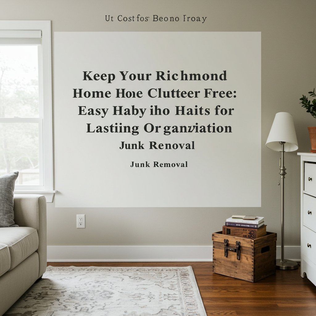 Keep Your Richmond Home Clutter-Free: Easy Habits for Lasting Organization