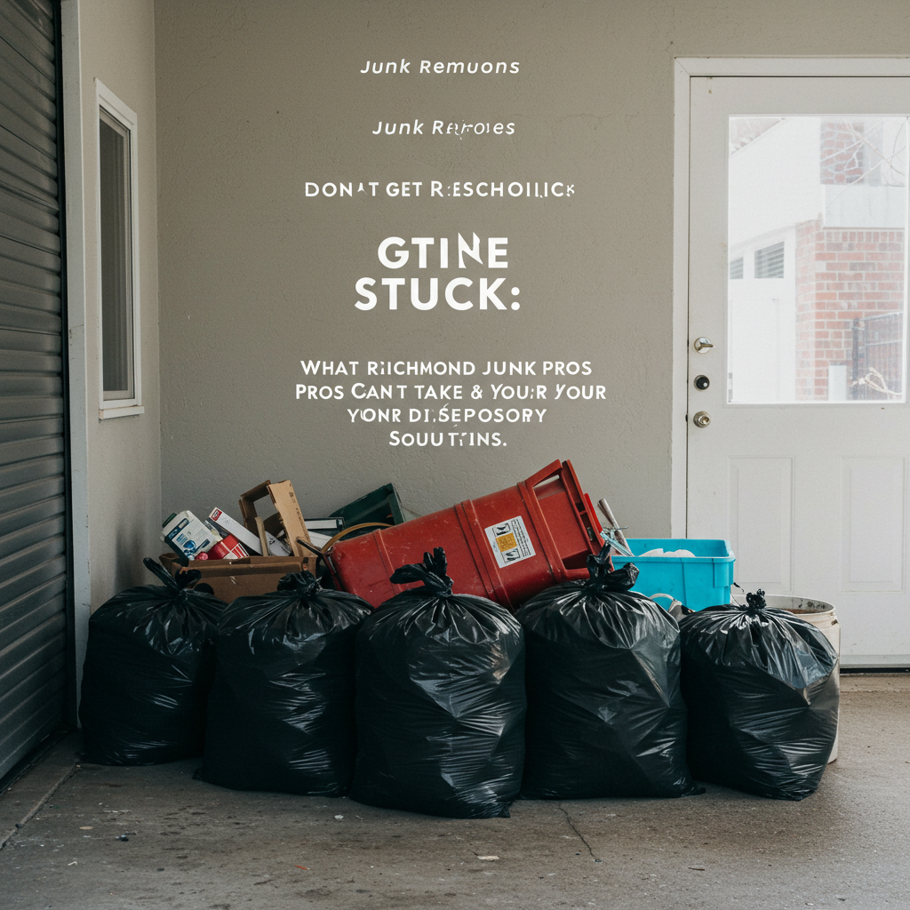 Don't Get Stuck: What Richmond Junk Pros Can't Take & Your Disposal Solutions