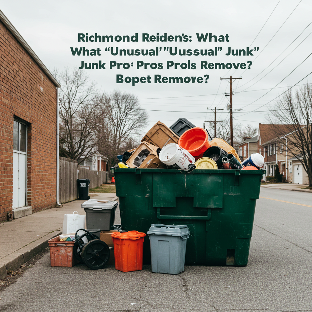 Richmond Residents: What 'Unusual' Junk Can Pros Really Remove?