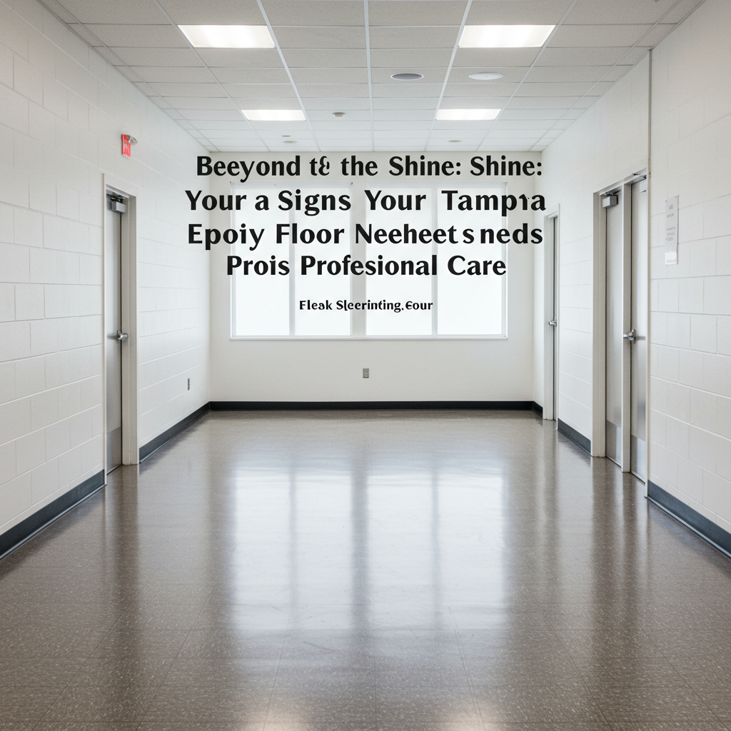 Beyond the Shine: Early Signs Your Tampa Epoxy Floor Needs Professional Care