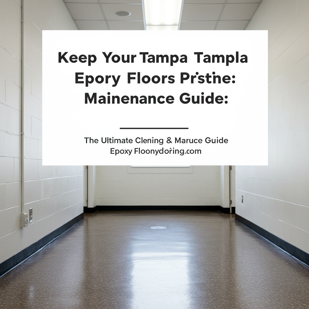 Keep Your Tampa Epoxy Floors Pristine: The Ultimate Cleaning & Maintenance Guide