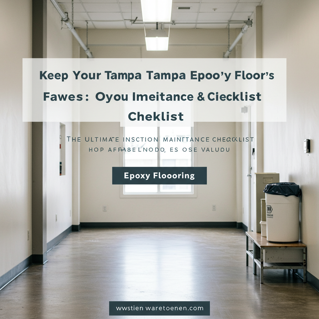 Keep Your Tampa Epoxy Floors Flawless: The Ultimate Inspection & Maintenance Checklist