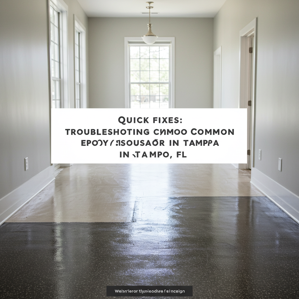 Quick Fixes: Troubleshooting Common Epoxy Floor Issues in Tampa, FL