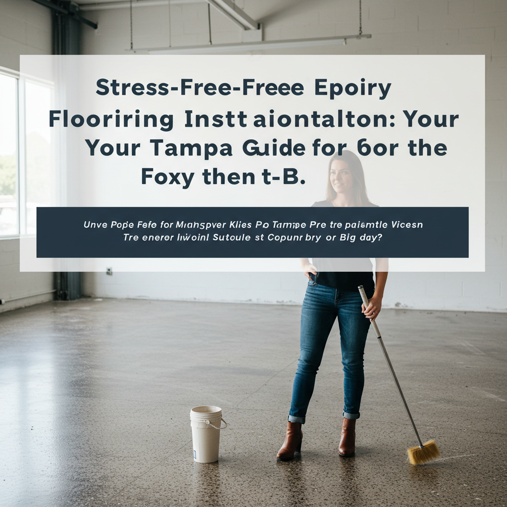 Stress-Free Epoxy Flooring Installation: Your Tampa Prep Guide for the Big Day